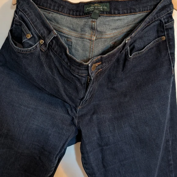 Ralph Lauren Women's Dark Blue Straight Jeans - Picture 2 of 7